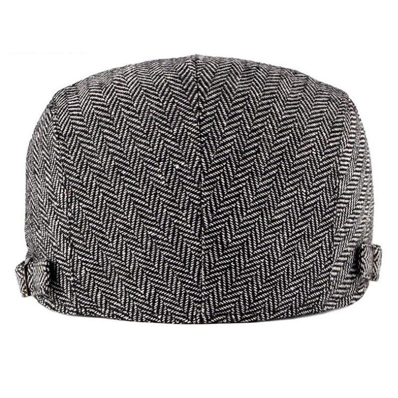 Qunson 2 Pack Men's Adjustable Flat Cap Ivy Gatsby Newsboy Hat - Image 4